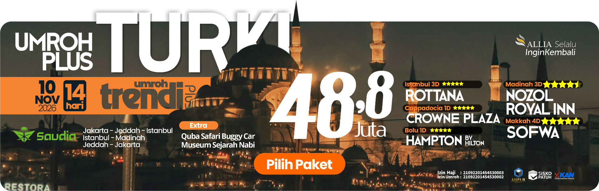 Umroh Plus Turki